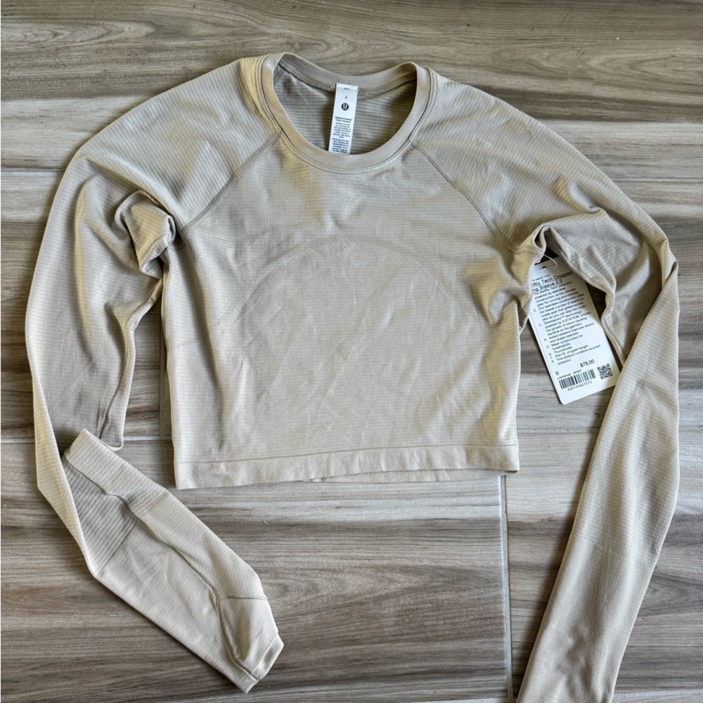 Lululemon Swiftly Tech Cropped Long Sleeve